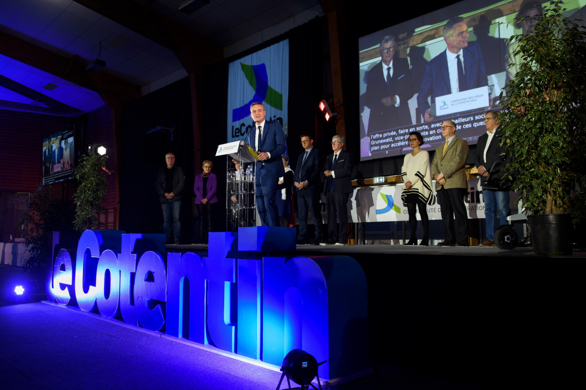 David Margueritte, Président de l'Agglomération du Cotentin.