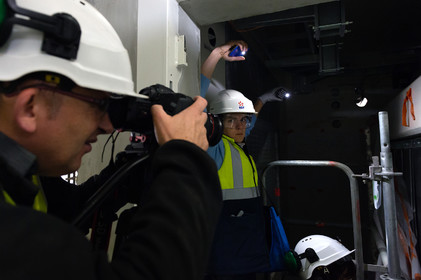 Reportages sur le site nucléaire EPR à Flamanville (Cotentin).