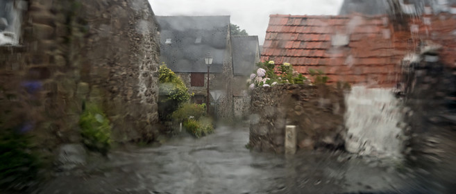 Une journée pluvieuse dans la Hague