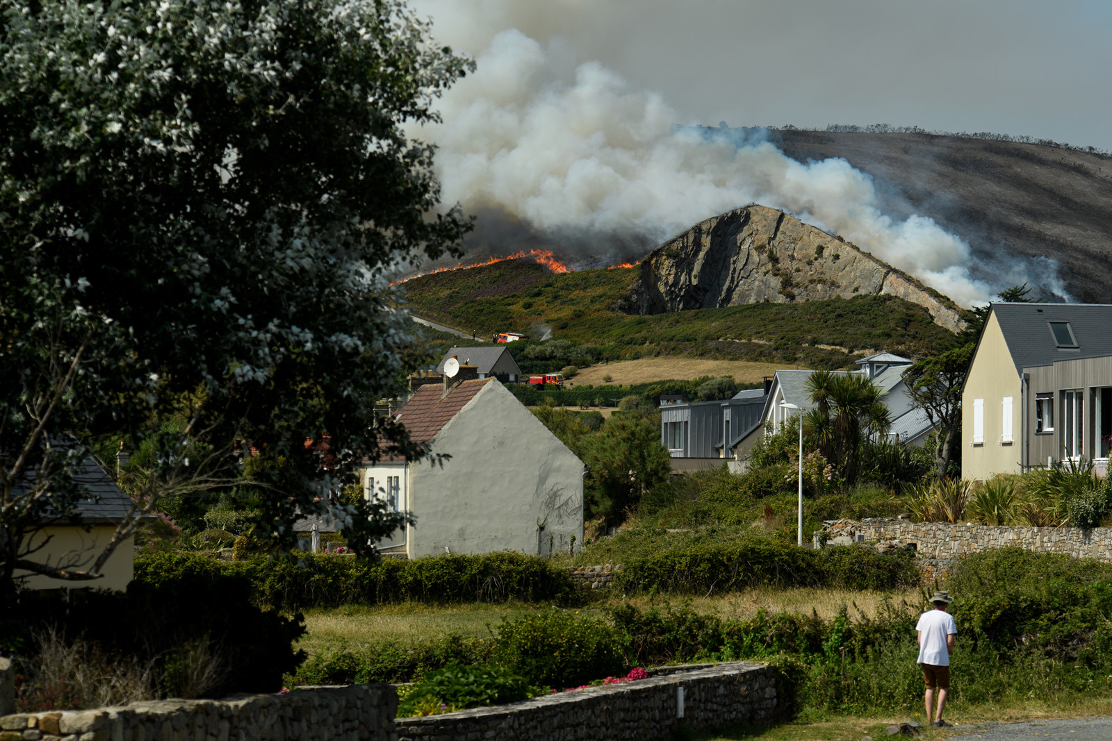 Incendie dans la Hague