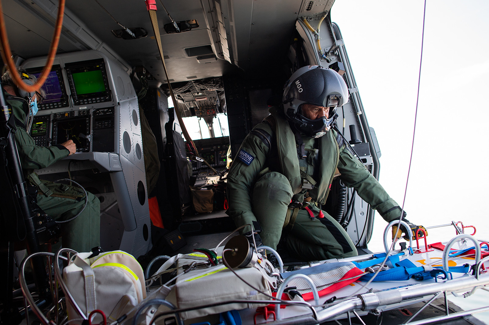 L'hélicoptère Caïman de la 33F en exercice