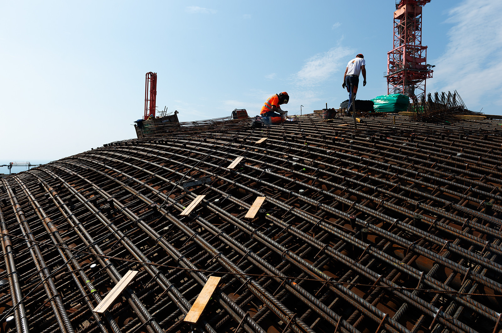 Reportages sur le site nucléaire EPR à Flamanville (Cotentin).