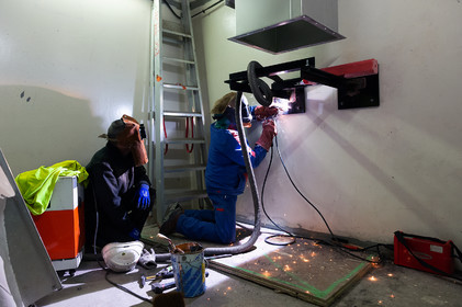 Reportages sur le site nucléaire EPR à Flamanville (Cotentin).