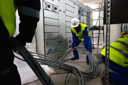 Reportages sur le site nucléaire EPR à Flamanville (Cotentin).