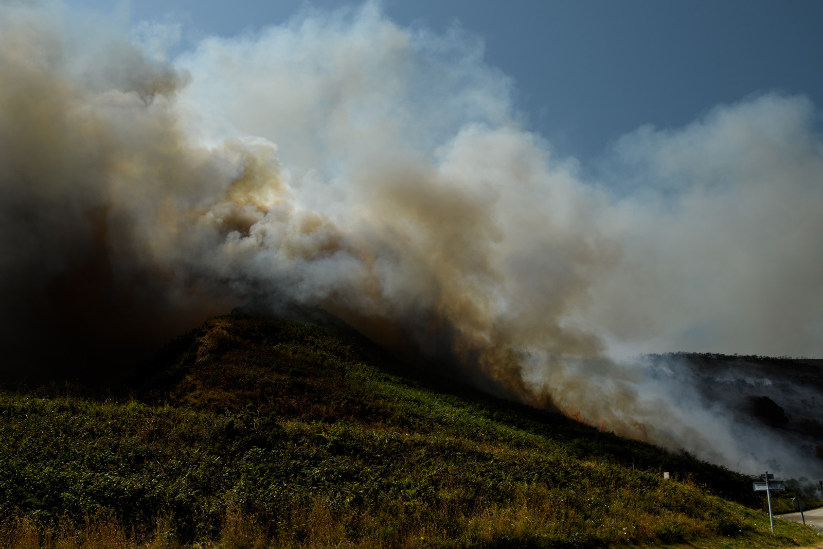 Incendie dans la Hague