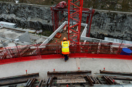 Reportages sur le site nucléaire EPR à Flamanville (Cotentin).