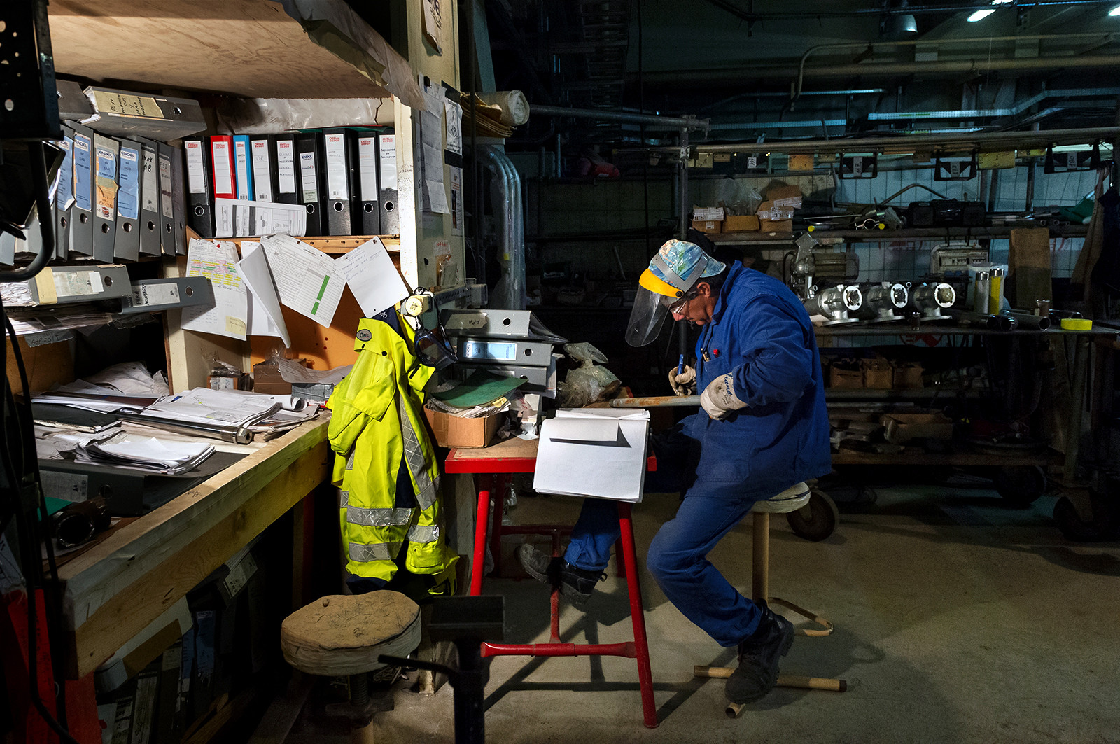 Reportages sur le site nucléaire EPR à Flamanville (Cotentin).