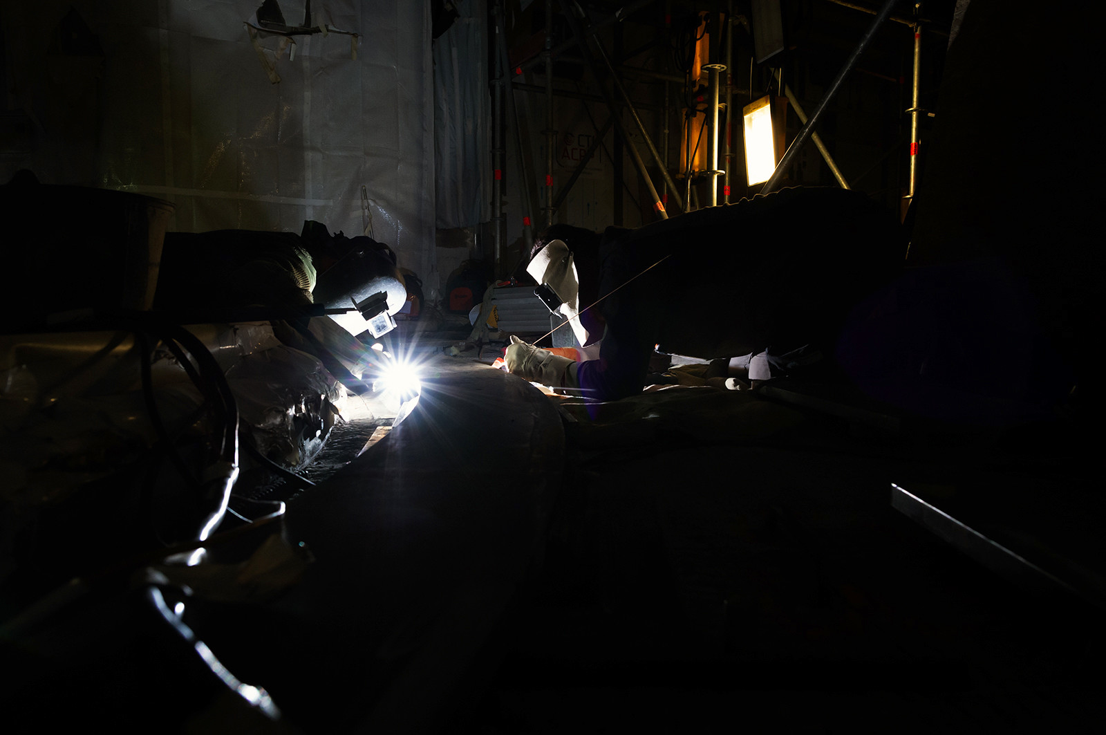 Reportages sur le site nucléaire EPR à Flamanville (Cotentin).