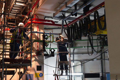 Reportages sur le site nucléaire EPR à Flamanville (Cotentin).