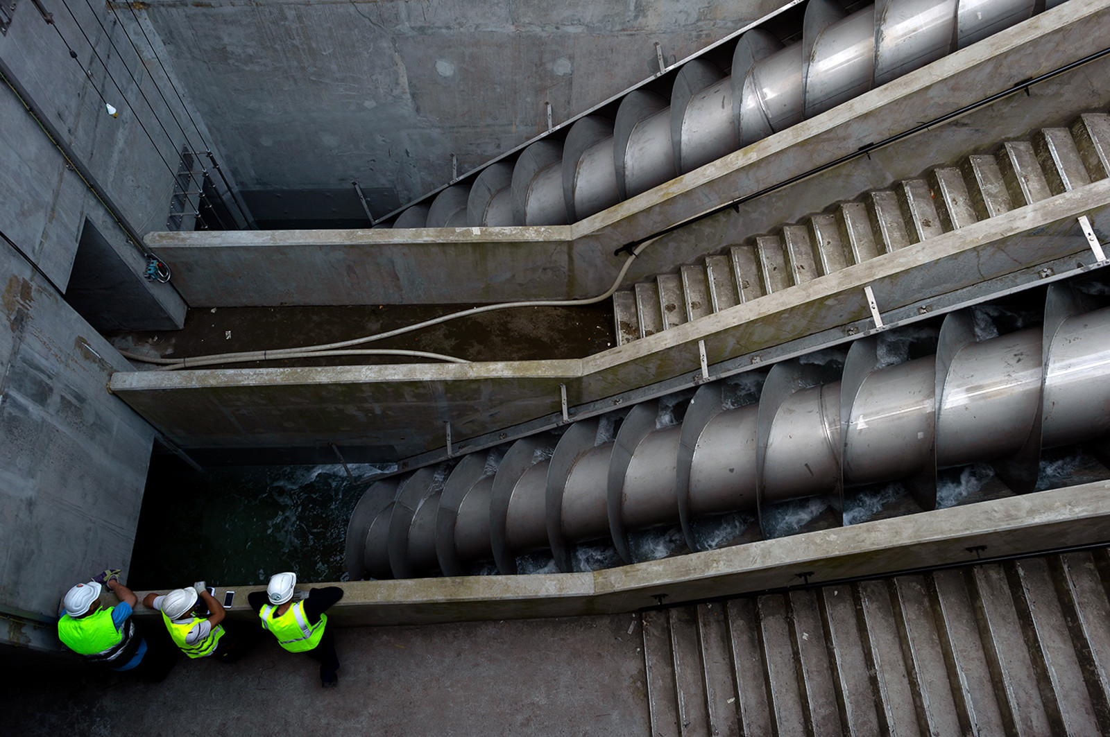 Reportages sur le site nucléaire EPR à Flamanville (Cotentin).
