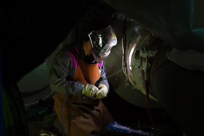 Reportages sur le site nucléaire EPR à Flamanville (Cotentin).