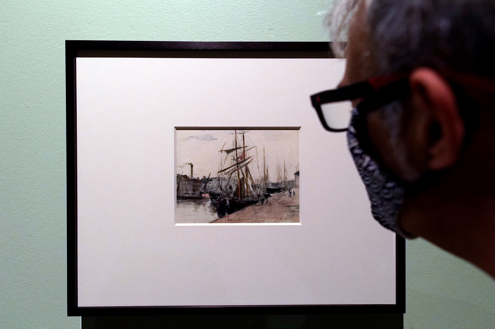 Une aquarelle de Berthe Morisot (1871) au musée Thomas Henry à Cherbourg-en-Cotentin