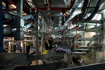 Reportages sur le site nucléaire EPR à Flamanville (Cotentin).