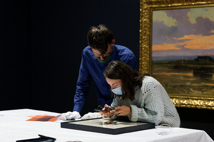 Une aquarelle de Berthe Morisot (1871) au musée Thomas Henry à Cherbourg-en-Cotentin
