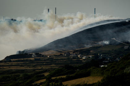 Incendie dans la Hague