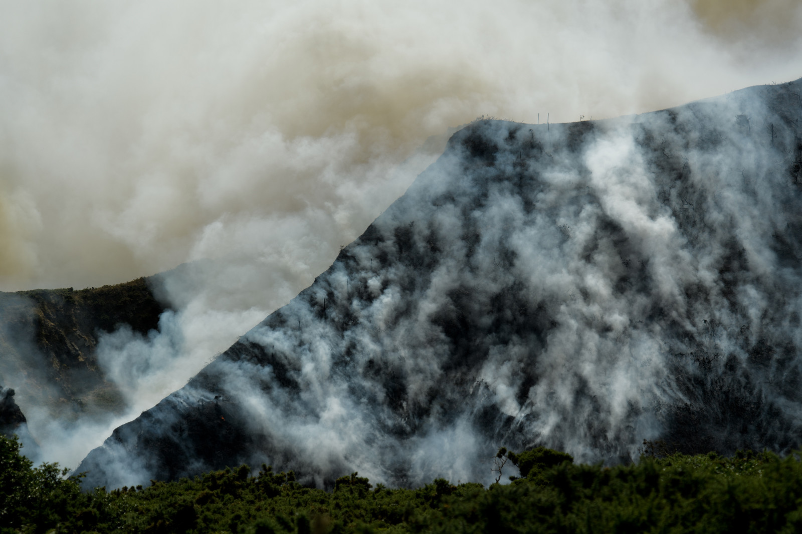 Incendie dans la Hague