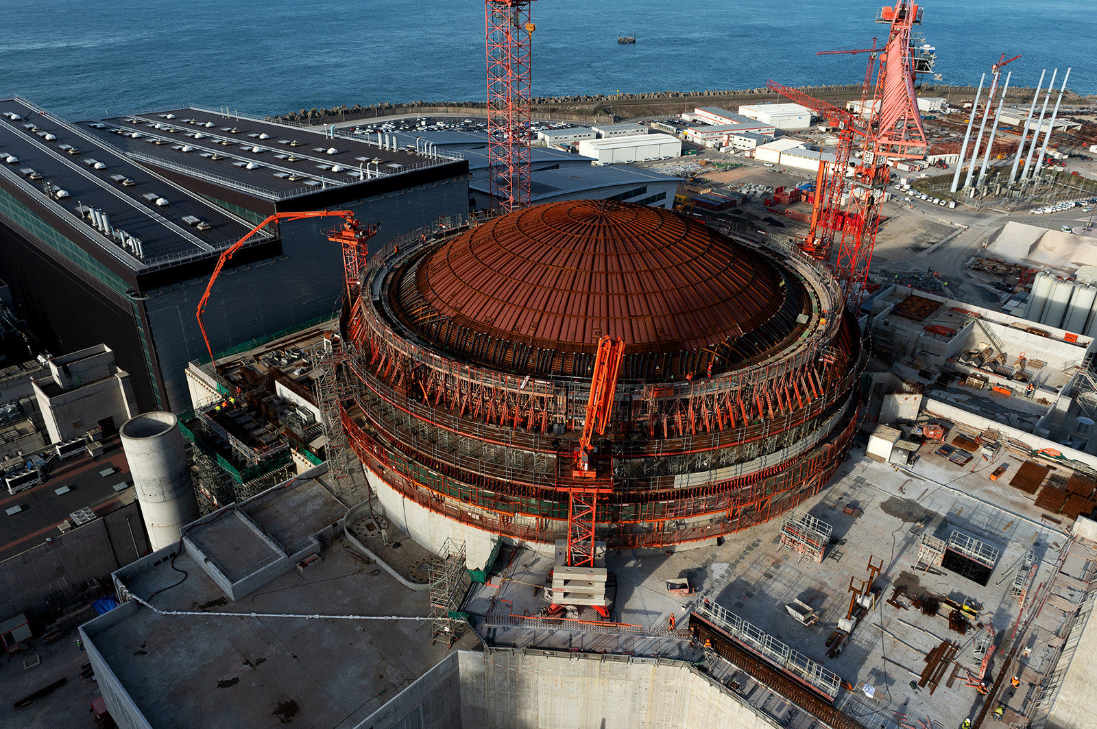 Reportages sur le site nucléaire EPR à Flamanville (Cotentin)