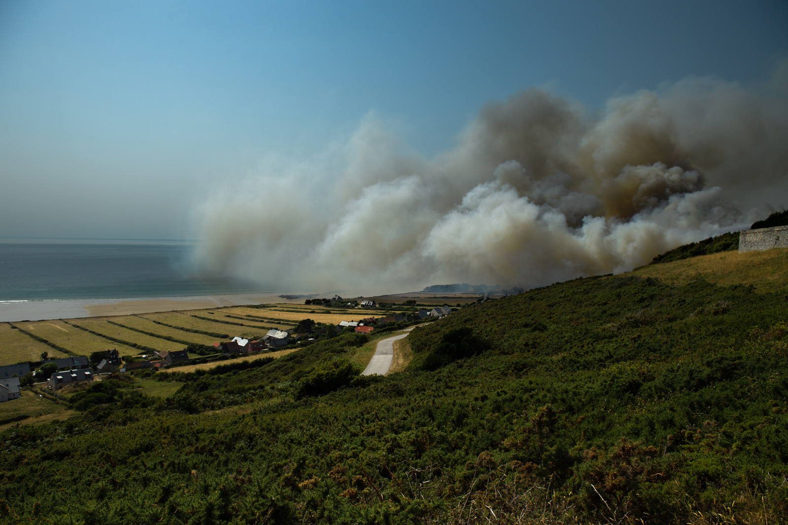 Incendie dans la Hague