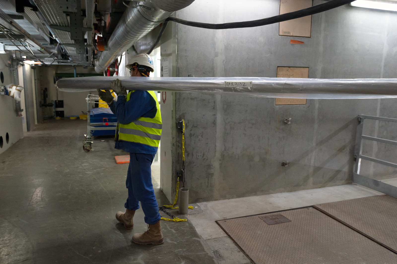 Reportages sur le site nucléaire EPR à Flamanville (Cotentin).