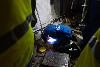 Reportages sur le site nucléaire EPR à Flamanville (Cotentin).