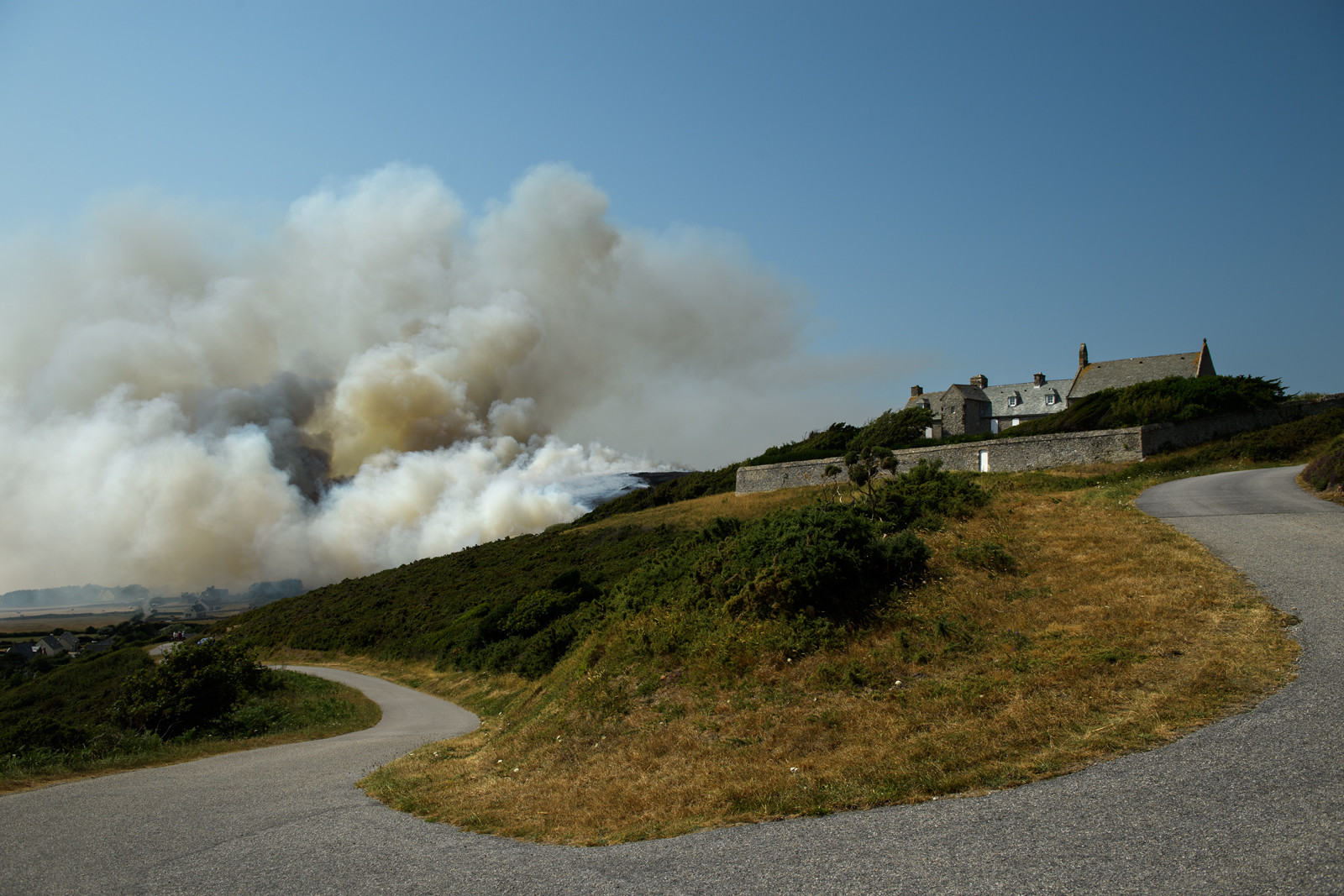 Incendie dans la Hague