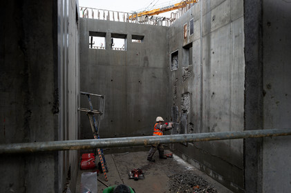 Reportages sur le site nucléaire EPR à Flamanville (Cotentin).