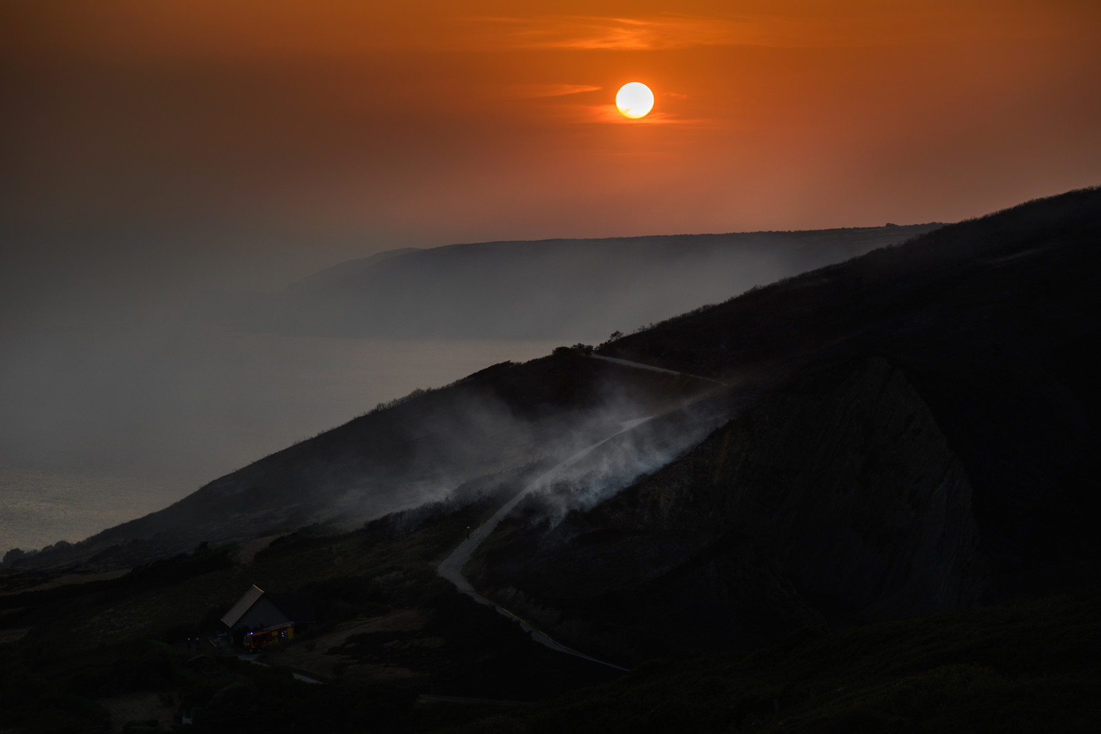 Incendie dans la Hague