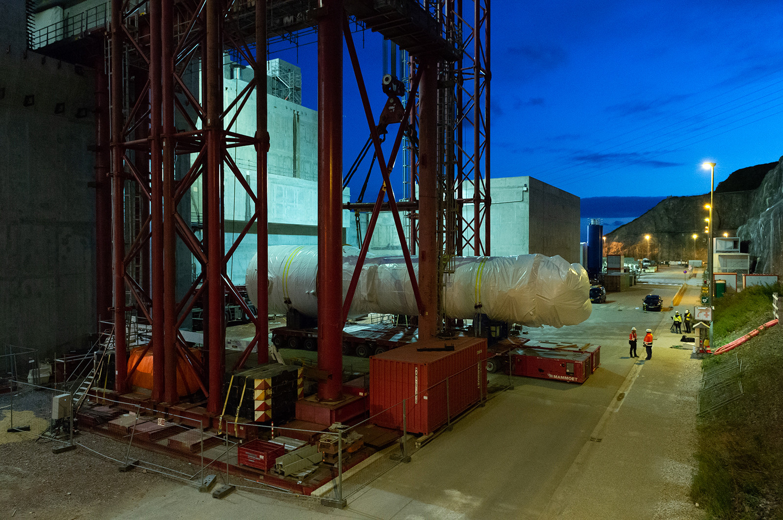 Reportages sur le site nucléaire EPR à Flamanville (Cotentin).