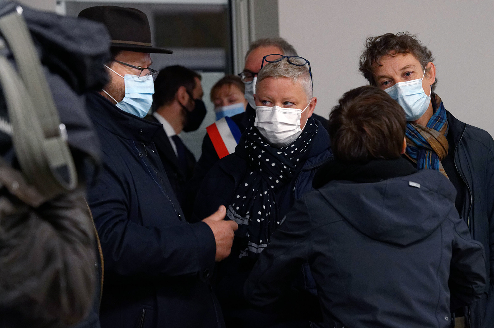 La ministre de la Mer, Annick Girardin, à Port-en-Bessin (Calvados)