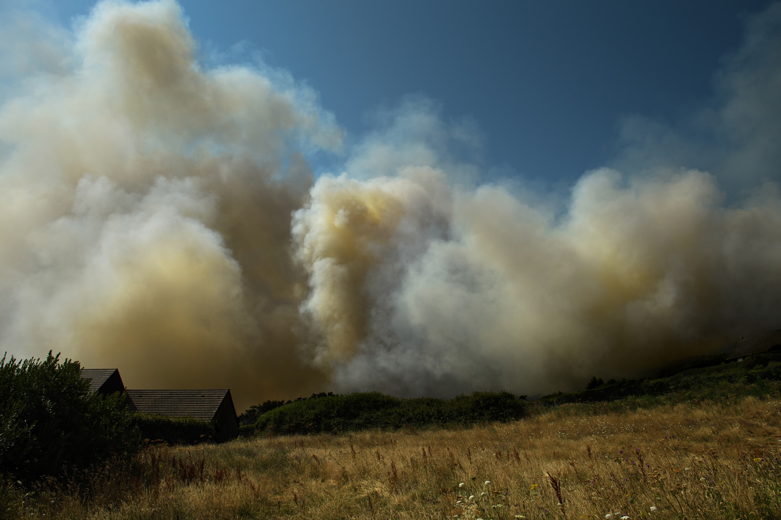 Incendie dans la Hague