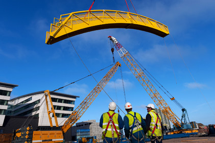 Reportages sur le site nucléaire EPR à Flamanville (Cotentin).