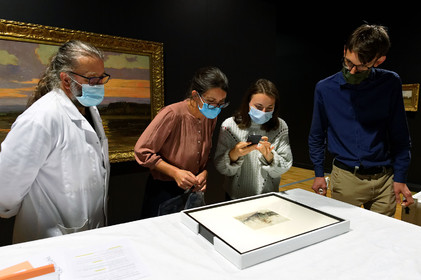 Une aquarelle de Berthe Morisot (1871) au musée Thomas Henry à Cherbourg-en-Cotentin