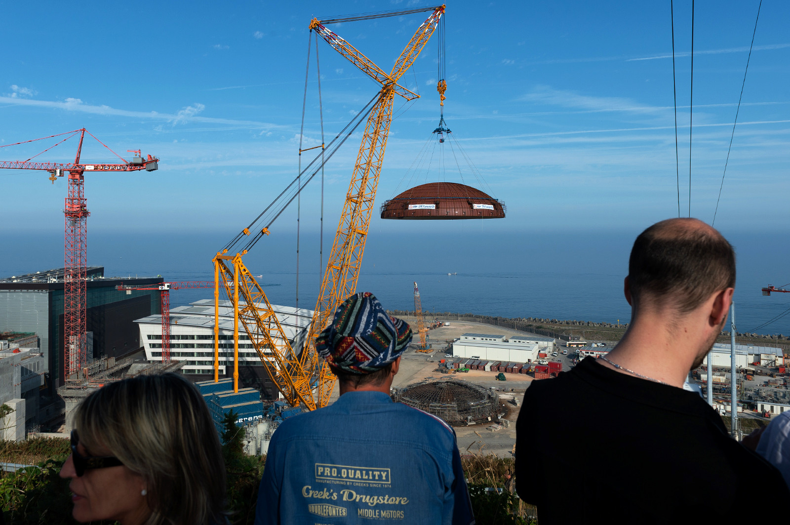 Reportages sur le site nucléaire EPR à Flamanville (Cotentin).